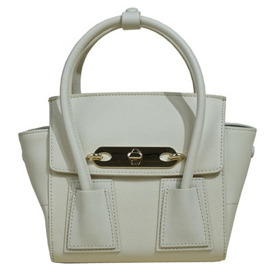 EZRO真皮手提斜挎锁扣质感蝙蝠包