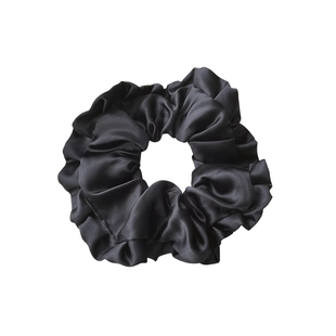 刘亦菲同款缎面枕头发圈kitsch填充大肠真丝发绳大号睡眠丸子头绳