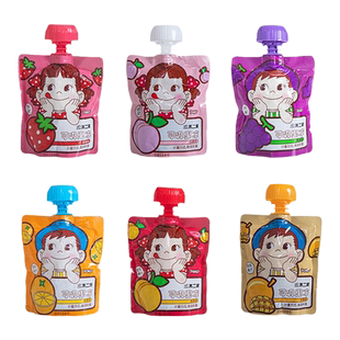 不二家吸吸果冻可吸果肉果冻饮料儿童节幼儿园奖励散装休闲小零食