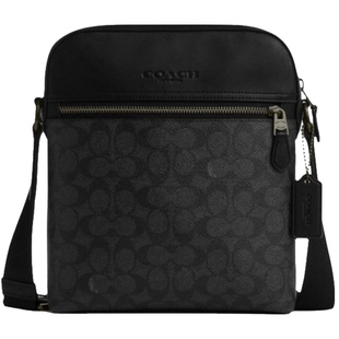 【正品保证】COACH/蔻驰男士Houston 22飞行员包商务单肩斜挎包