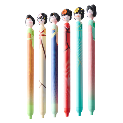 KACO POPUP灵悦国家博物馆联名笔尖上的唐潮长安簪花行中性笔国风创意侧按0.5mm学生书写刷题考试黑色签字笔