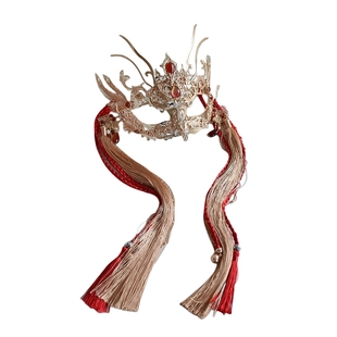 清月鹿鸣原创【玄凤】古风半脸面具发饰古装影视遮脸道具汉服配饰