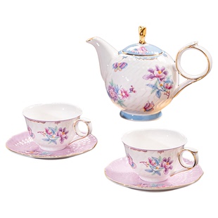 幸运秘钥法式下午茶茶具套装骨瓷咖啡杯礼盒高档精致乔迁新婚礼物