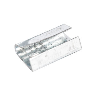 PET塑钢带打包扣铁皮扣1608/1910塑料打包带卡扣纤维回形扣子镀锌