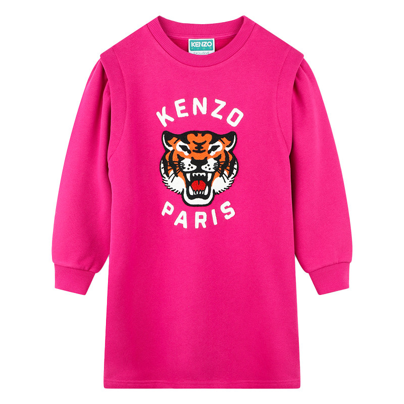 【断码特惠】KENZO KIDS童装儿童女童休闲卫衣连衣裙K60556