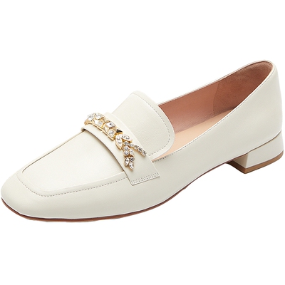 莱尔斯丹英伦优雅方头乐福女单鞋