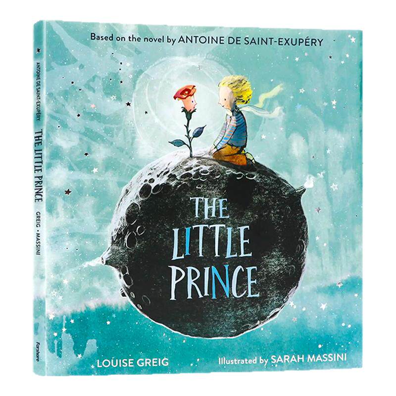 小王子正版书籍英文版 the little prince 英文原版绘本经典儿童话寓言故事世界名著 闪耀星空典藏版圣埃克絮佩里著精装全彩插画