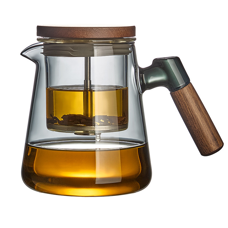 【大容量飘逸壶】一键茶水分离