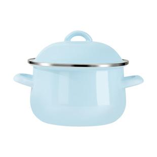 搪瓷猪油罐带盖家用耐高温老式荤油罐双耳大容量储油盆食品级装油