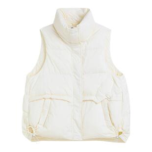 IVYKKI艾维2025冬季新款时尚羽绒服马甲白鸭绒短款气质上衣外套女