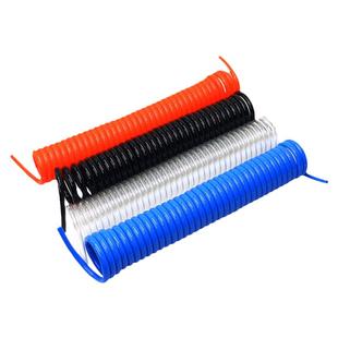 PU弹簧气管空压机气泵高压伸缩软管螺旋风管吹尘木工气管可带接头