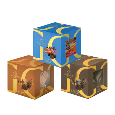 歌帝梵立方牛奶黑巧克力礼盒22颗