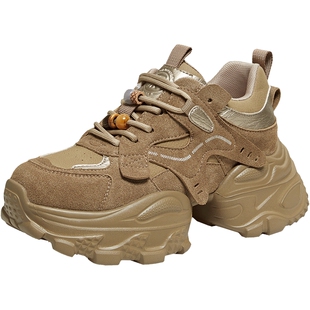 TATA他她女鞋2026春季新款休闲运动鞋百搭厚底增高老爹鞋5OG29AM6