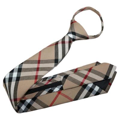 格子棉涤混纺商务百搭时尚