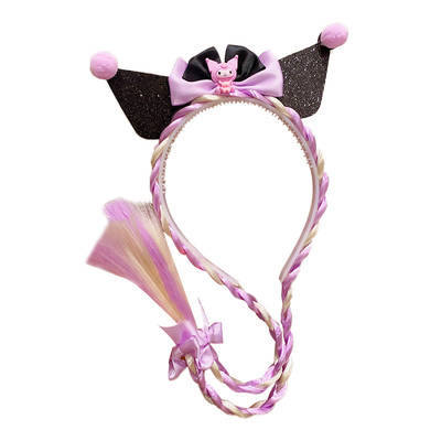 库洛米发箍儿童公主女童假发辫