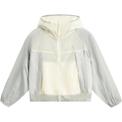 李宁防晒宽松连帽女休闲运动风衣