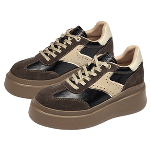 KISSCAT接吻猫[8cm太妃糖长腿鞋]内增高厚底德训鞋26新复古休闲鞋