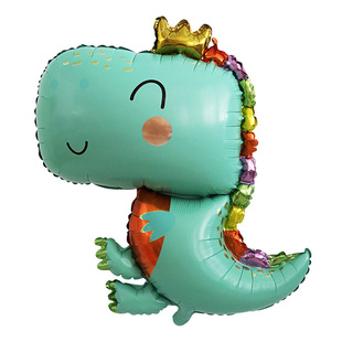 儿童一周岁恐龙主题大号生日铝膜气球派对场景背景墙布置装饰用品