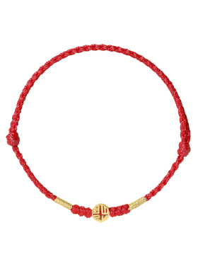 福运红绳手链编织绳本命年转运珠