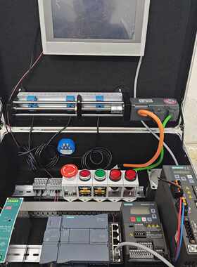 议价西门子1200PLC学习箱，学习机，v90伺服驱动器控制，v20变频