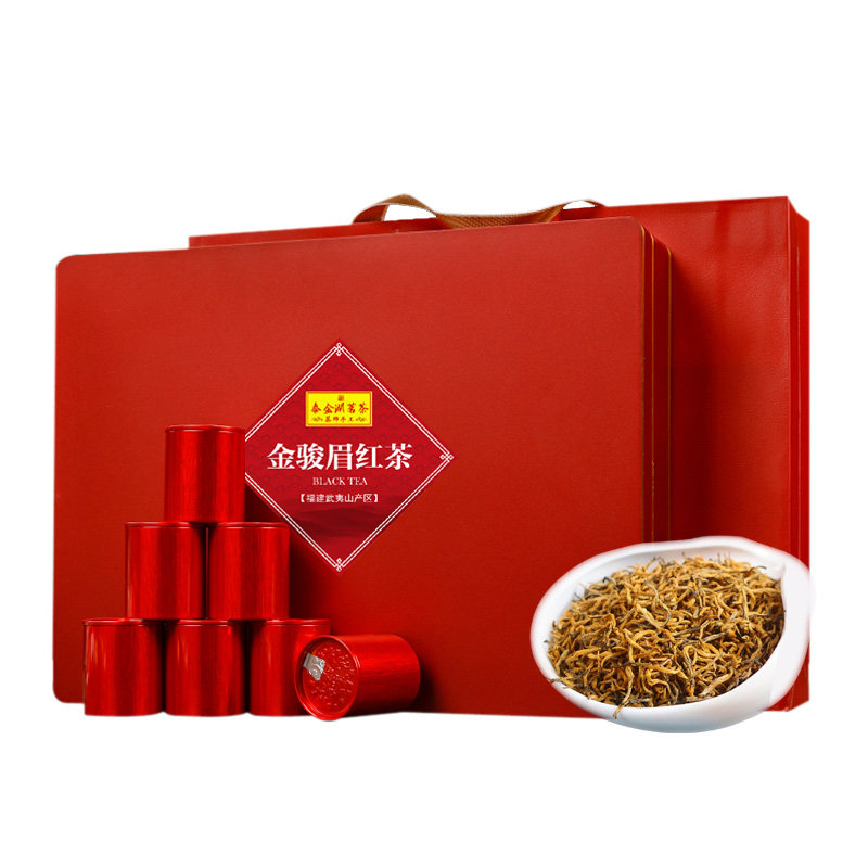 大师手作特级金骏眉红茶黄芽蜜香型 武夷山金俊眉高端礼盒装 500g