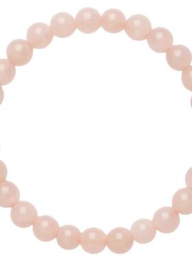 粉红色水晶粉水晶手链招桃花