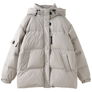 女大童中长款连帽羽绒服2025冬装新款初中生休闲派克服亲子厚外套