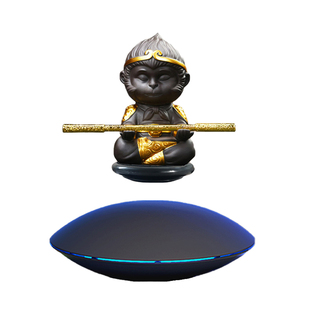磁悬浮摆件孙悟空自转展示台反重力阿凡达黑科技玩具生日新年礼物