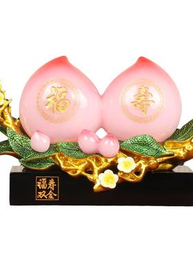 寿桃摆件送长辈走心的礼物