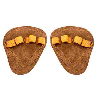 健身牛皮护掌引体向上硬拉拉背器械 健身房防起茧磨茧护手掌手套