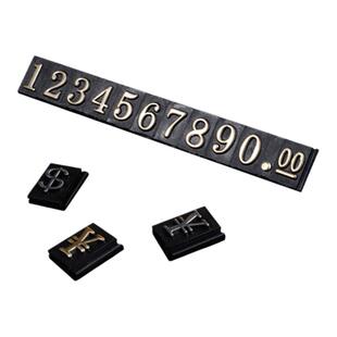 价格牌座式标价牌数字粒拉丝金展示牌红酒皮包类价签牌超市价码粒珠宝台签台牌美元港币号数字可定制 P2