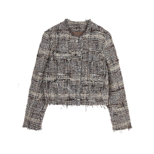 JNBY/江南布衣秋冬短款羽绒服女复古小香风休闲通勤外套5O0C14690