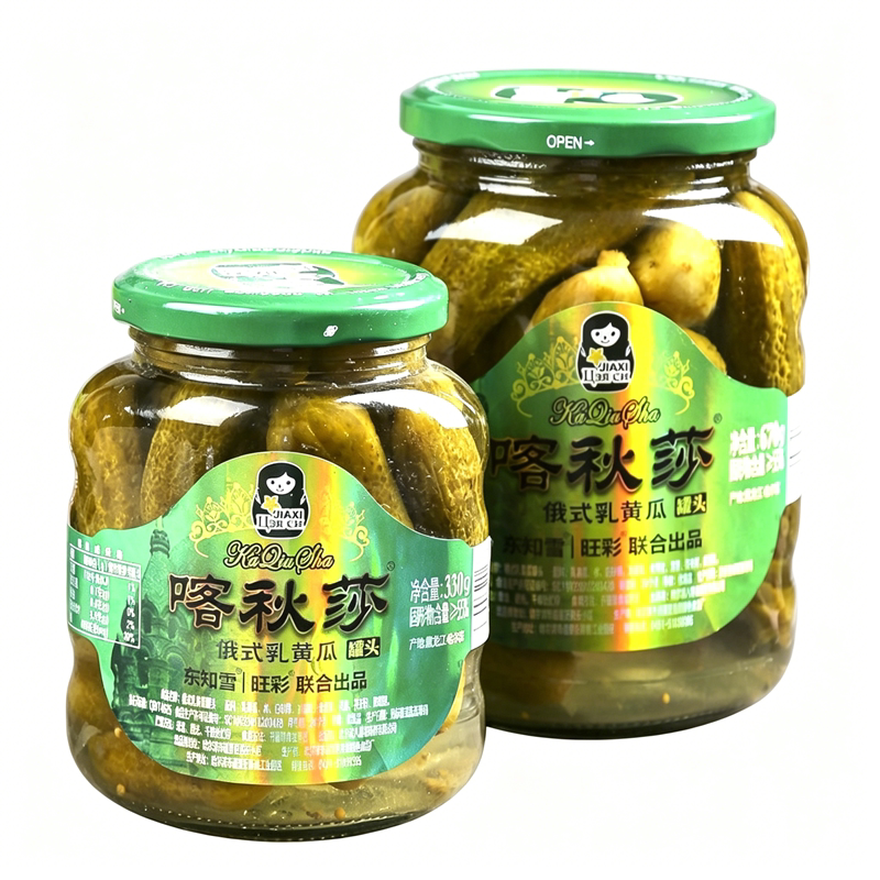 俄式酸黄瓜腌制小青瓜罐头下饭