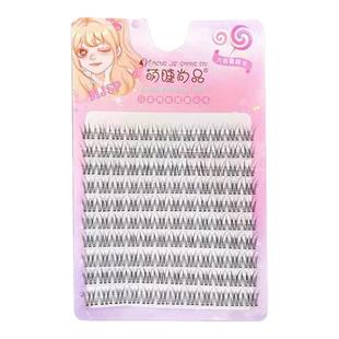 程十安推荐超软空气透明梗假睫毛女自然仿真鱼尾款分段式仙子毛