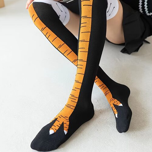 S 22028 Funny Chicken Feet Socks 搞怪鸡爪袜 跨境亚马逊欧美