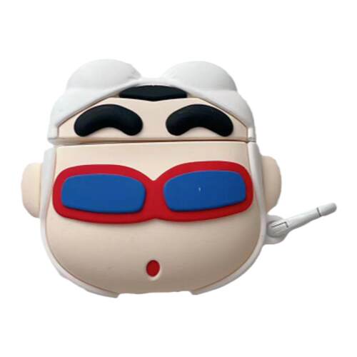 卡通搞怪蜡笔小新适用airpodspro2代保护套苹果耳机保护壳airpods3无线蓝牙耳机套airpod1/2代趣味硅胶耳机壳