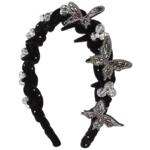 弗弗西FFX蝶与星辰高颅顶立体蝴蝶带齿发卡发箍女高级感轻奢头饰