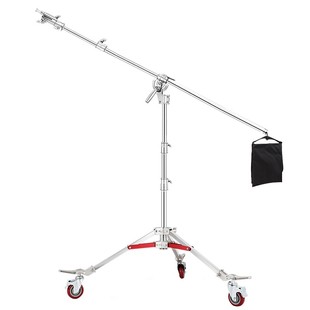 [顺丰包邮]神牛摄影灯重型滑轮灯架海罗兰金属摇臂悬臂美铿顶灯架大号不锈钢闪光灯手摇升降架地灯架大型影视