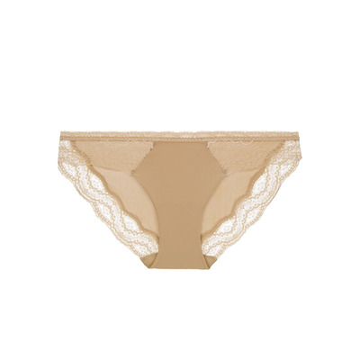 维密花漾蕾丝透明网纱三角裤