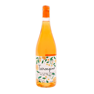 爆汁橙子酿的自然酒西班牙塔伦家橙子酒起泡苹果酒气泡酒微醺果酒