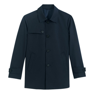 衬衫老罗风衣外套男三防外套防风防雨翻领轻便大衣237T0C502N