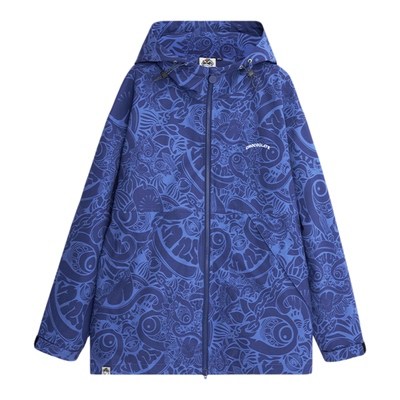 CHOCOOLATE联名刺绣连帽夹克外套