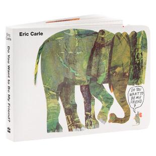 Eric Carle 你想和我做朋友吗 Do You Want to Be My Friend 进口英文原版绘本 纸板书 廖彩杏书单  卡尔爷爷