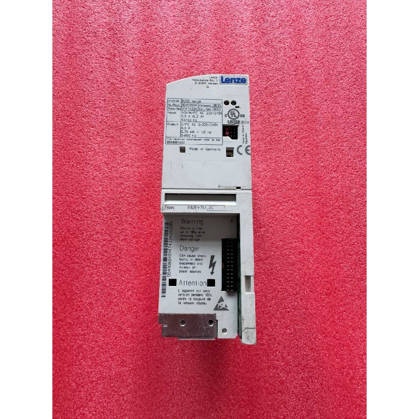 议价-8200 vector伦茨变频器 ,E82EV751-2C,