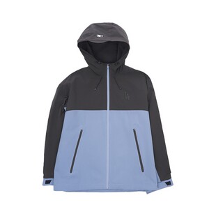 25新款MLB情侣冲锋衣外套男女NY大标防水连帽运动夹克3AWJB0254