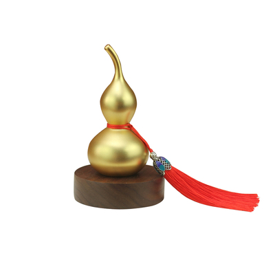 高级感黄铜葫芦汽车摆件车载内中控台装饰平安护路简约礼品男女款