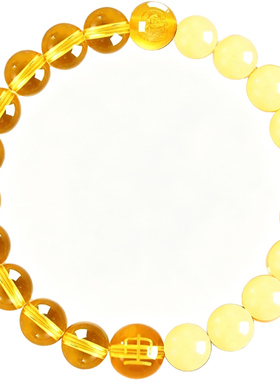 〖普陀福愿〗黄水晶五行补土手串