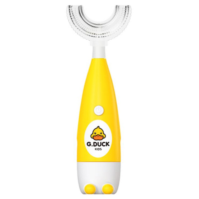 小黄鸭u型儿童电动牙刷软毛宝宝