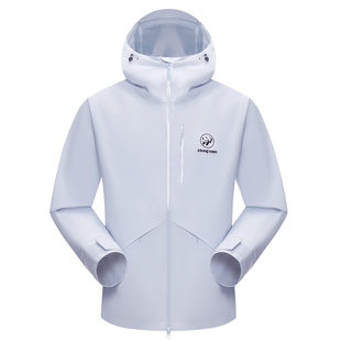 熊猫户外冲锋衣女款短外套2026新款春夏透气防风雨徒步耐磨登山服