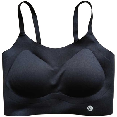 yuyuanna女士胶原蛋白锦纶纯色跑步速干瑜伽服背心上衣运动文胸